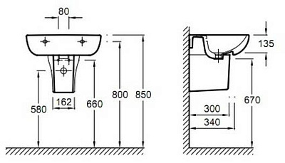 Раковина Jacob Delafon Odeon Up E4737