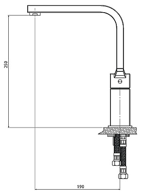 Смеситель GPD Ritmo MTE85 для кухонной мойки