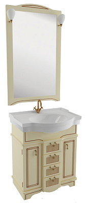 Зеркало Aquanet Луис 70 бежевое