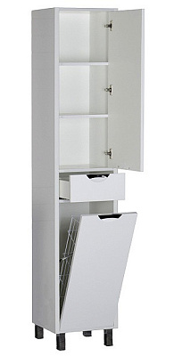 Шкаф-пенал Aquanet Гретта белый