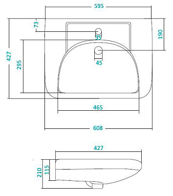 Раковина Santek Сенатор 60