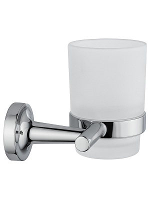 Стакан для зубных щеток с держателем WONZON & WOGHAND SIMPLE, Хром WW-6521