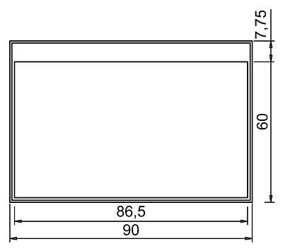 Зеркало Aquanet DL-16