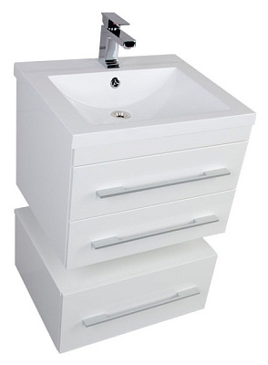 Тумба с раковиной Aquanet Нота 58 белая