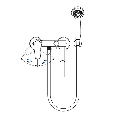 Смеситель Vidima Balance BA268AA для ванны с душем