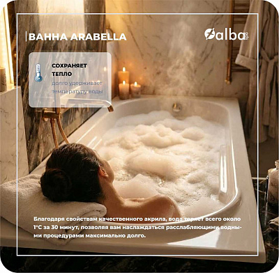 Акриловая ванна Alba Spa Arabella 170х75 ВПР0110000100