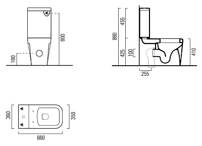 Унитаз-компакт GSI Traccia 691711