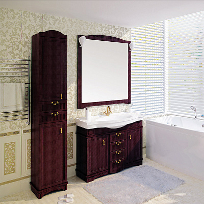 Зеркало Aquanet Луис 110 темный орех