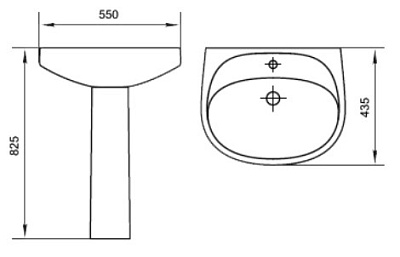 Раковина Santek Анимо 55