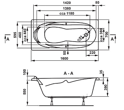 Акриловая ванна VAGNERPLAST Kleopatra