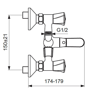 Смеситель Vidima Life BA363AA для ванны с душем