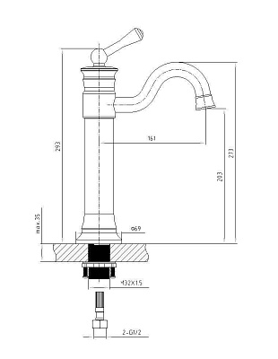 Смеситель Timo Adelia 6011/00F chrome для раковины