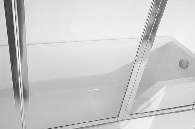 Акриловая ванна BESCO INTEGRA с душевой шторкой из 3 частей 170x75 L