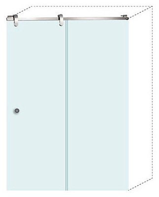 Душевая дверь в нишу Aquanet Gamma 140-12 L