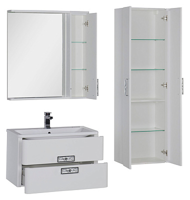 Шкаф-пенал Aquanet Паллада 50 белый