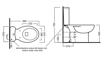 Унитаз-компакт Hatria Erika Pro