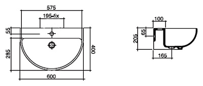 Раковина Disegno Ceramica Filo 958-1