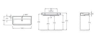Раковина Jacob Delafon Replay 1 E4491