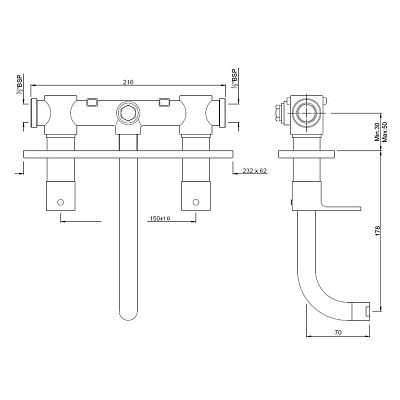 Смеситель для раковины Jaquar Aria ARI-CHR-39433