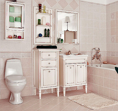 Тумба Caprigo Альбион  BIANCO Light Vintage L