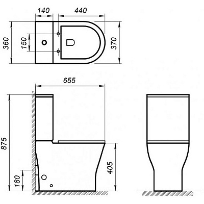 Бачок для унитаза BelBagno Acqua BB340T