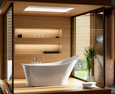 Ванна из литьевого мрамора Romance Collection Leeds 165x77 R