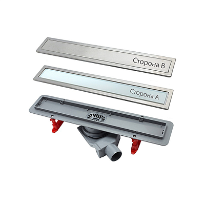 Confluo Premium With White Glass Line 300 Линейный трап PESTAN