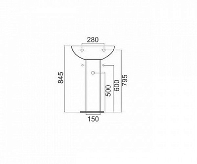 Пьедестал Ideal Standard Ecco V914001