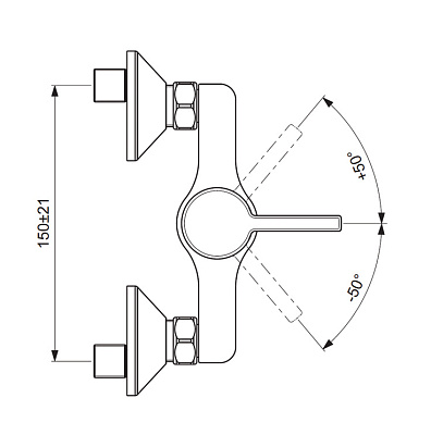 Смеситель Vidima Balance BA266AA для душа