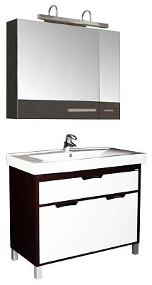 Тумба с раковиной Aquanet Гретта 90 венге