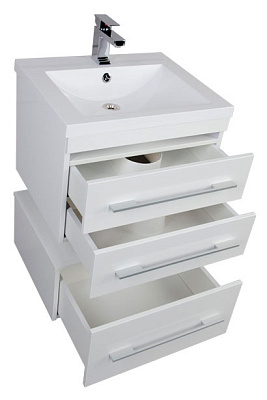 Тумба с раковиной Aquanet Нота 58 белая