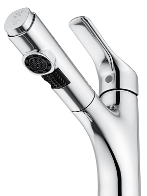 Смеситель для раковины с выдвижным изливом WONZON & WOGHAND, Хром WW-AE4151-CR