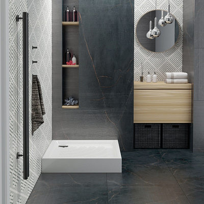 Поддон для душа Lavinia Boho Rock 90x90 3707490S с сифоном