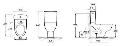 Унитаз-компакт Jacob Delafon Odeon Up 4956CK-00