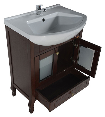 Тумба с раковиной ASB-Mebel Флоренция 65 бук тироль витраж