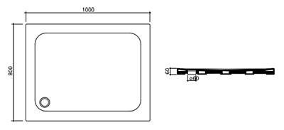 Поддон для душа Disegno Ceramica Mosaico 132-AM