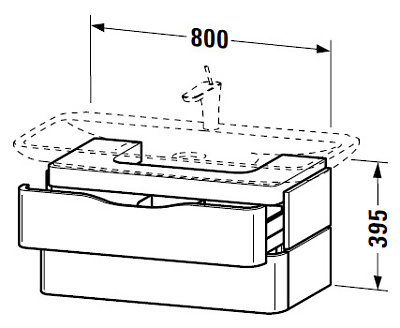 Мебель для ванной Duravit PuraVida белая