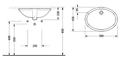 Раковина Serel 0501