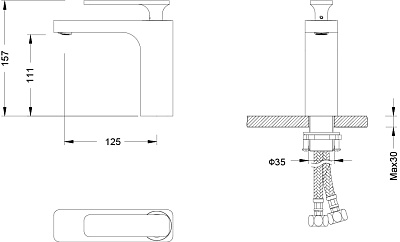 Смеситель Timo Torne 4361/00F chrome для раковины
