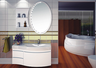 Полка Aquanet Опера 115 белая