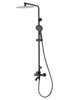 Душевая система WONZON & WOGHAND TOR, Черный матовый WW-88047073-MB