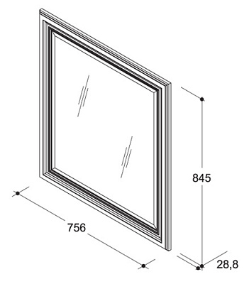 Мебель для ванной Caprigo Фреско 120 BIANCO Alluminio