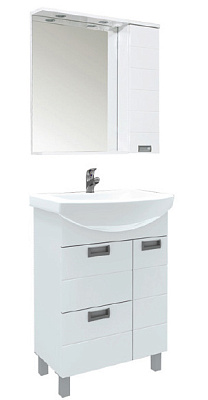 Зеркало-шкаф Aquanet Сити 65 белый