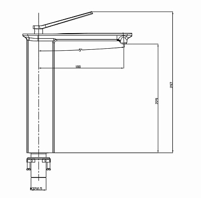 Смеситель Timo Halti 4111/00F chrome для раковины