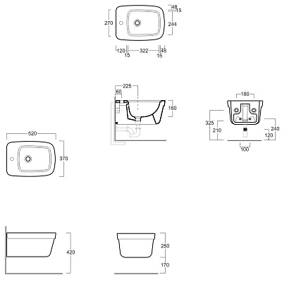 Биде подвесное Simas Evolution EVO 19