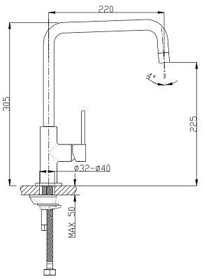 Смеситель Timo Saona 2306F сhampagne для кухонной мойки