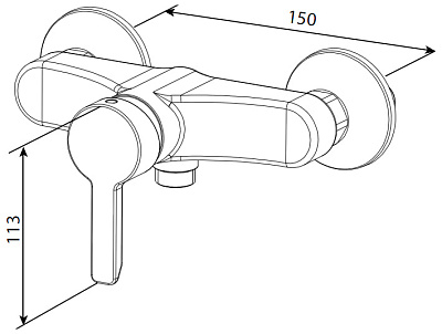 Смеситель Am.Pm Tender 7 F4720000 для душа
