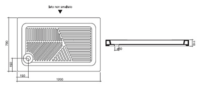 Поддон для душа Disegno Ceramica 112