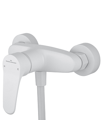 Смеситель для душа WONZON & WOGHAND ALFA, Белый матовый WW-AE3102-MW