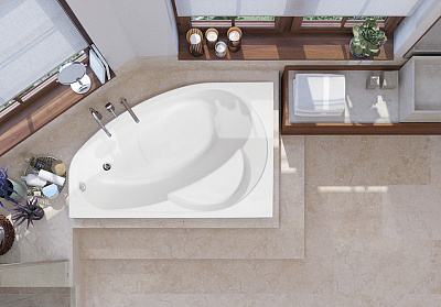 Акриловая ванна VAGNERPLAST Flora (R)